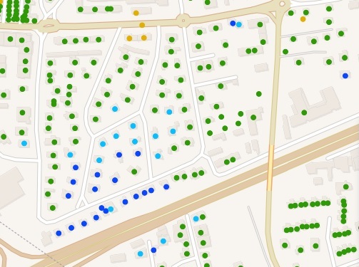 Illustration d'une carte de couverture fibre en France pour vérifier l'éligibilité d'une adresse